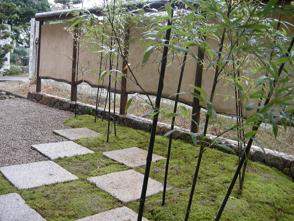 市松模様の庭